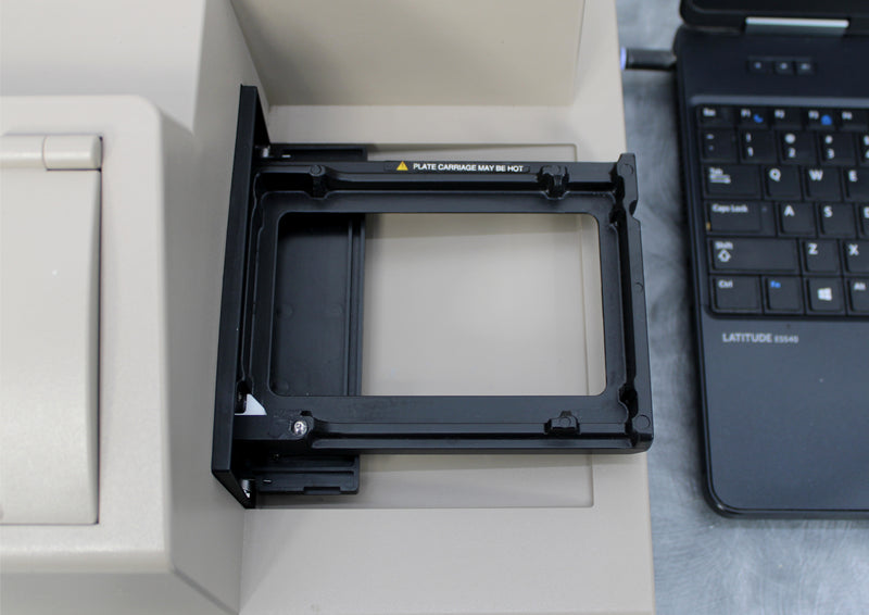 Molecular Devices SpectraMax M3 Multi-Mode Microplate Reader and Laptop