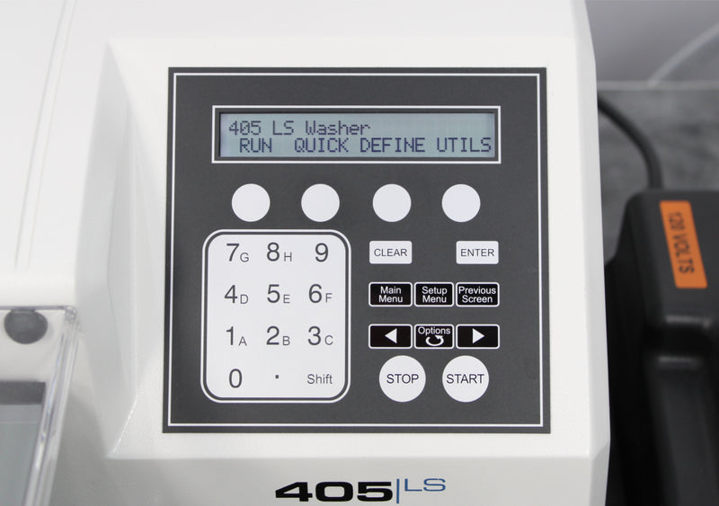 BioTek 405LS 96-Well Microplate Washer 405LSRV with Bottles and Vacuum Pump