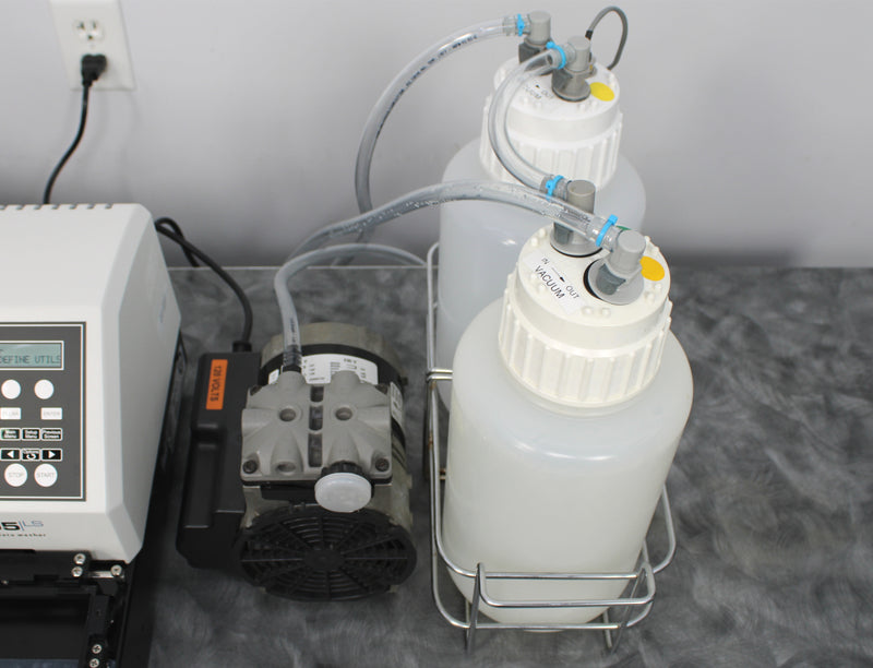 BioTek 405LS 96-Well Microplate Washer 405LSRV with Bottles and Vacuum Pump