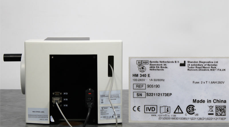 Epredia HM 340E Electronic Rotary Microtome 905190 and Blade Holder