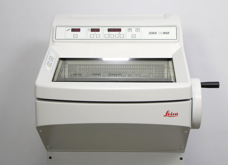 Leica CM1850-3-1 Cryostat Microtome 047131148 and Blade Holder