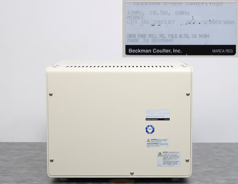 Beckman Coulter Allegra X-22R Benchtop Centrifuge 392187 with SX4250 Rotor