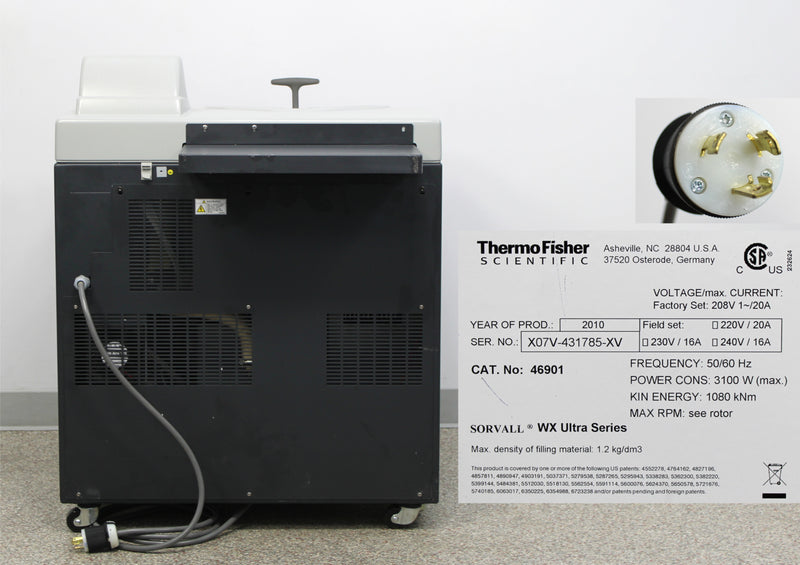 Thermo Scientific Sorvall WX Ultra 80 Series Floor Ultracentrifuge 46901