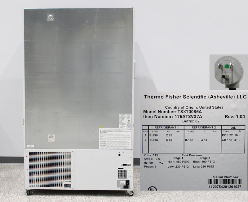 Thermo Scientific TSX Series TSX70086A Upright ULT Ultra-Low Temperature Freezer