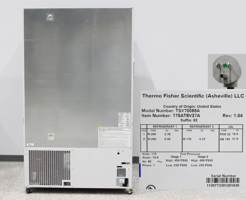 Thermo Scientific TSX70086A TSX Series Upright ULT Ultra-Low Temperature Freezer