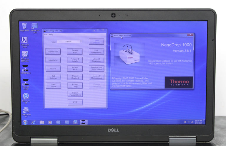 Thermo Scientific NanoDrop 1000 UV/Vis Spectrophotometer with Laptop