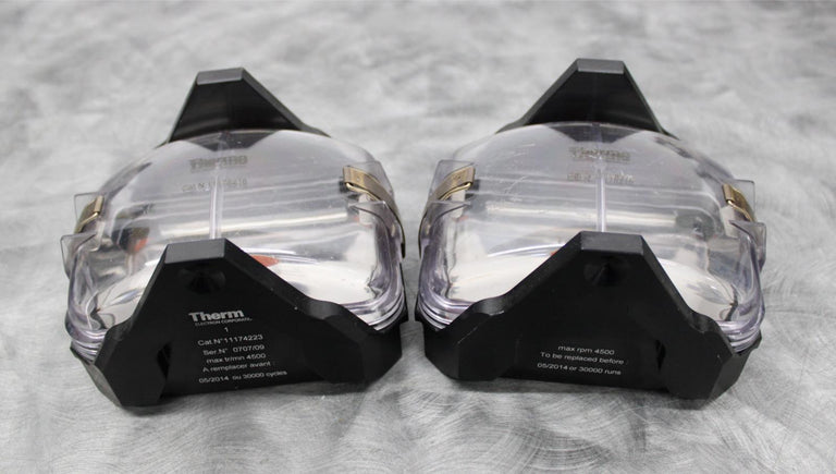 x2 Thermo Electron 11174223 Centrifuge Rotor Microplate Buckets with Covers
