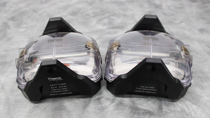 x2 Thermo Electron 11174223 Centrifuge Rotor Microplate Buckets with Covers