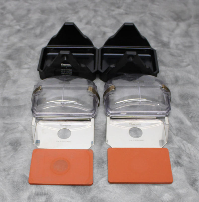 x2 Thermo Electron 11174223 Centrifuge Rotor Microplate Buckets with Covers