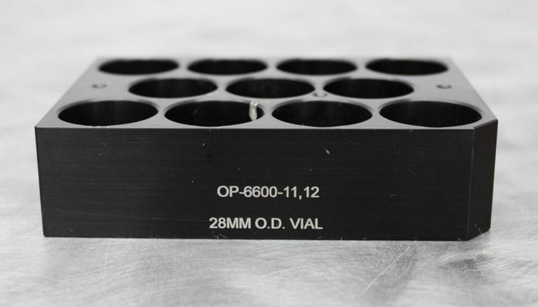 OptiChem OP-6600-11,12 28mm O.D. Vial Tube Holder f/ Centrifugal Vac Evaporators