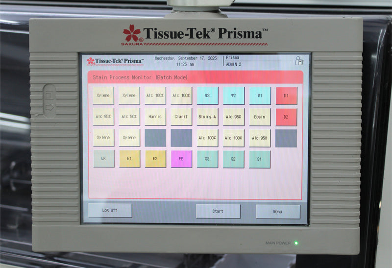 Sakura Tissue-Tek Prisma-A1D Stainer Glas g2 Coverslipper AutoSection Microtome