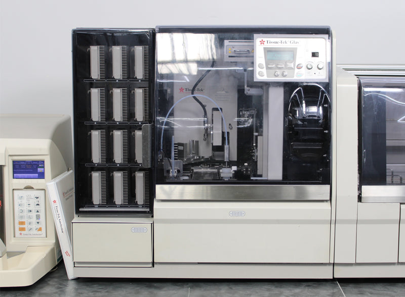 Sakura Tissue-Tek Prisma-A1D Stainer Glas g2 Coverslipper AutoSection Microtome
