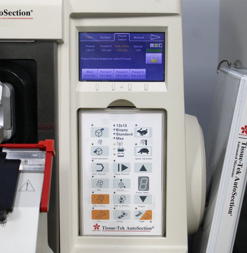 Sakura Tissue-Tek Prisma-A1D Stainer Glas g2 Coverslipper AutoSection Microtome