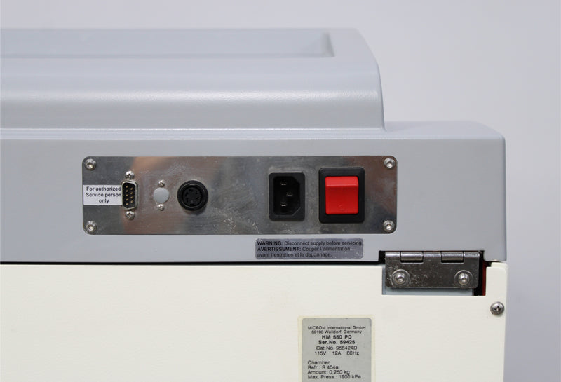 Thermo Scientific Microm HM 550 PD Microtome Cryostat 956424D with Blade Holder