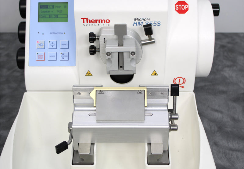 Thermo Scientific Microm HM355S Rotary Microtome 905200 with Blade Holder