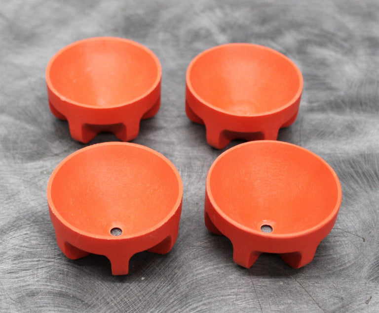x4 Beckman Coulter 356983 Centrifuge 62 mm Diameter Cushion Bottle Adapters