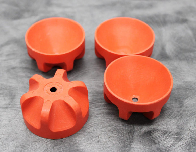 x4 Beckman Coulter 356983 Centrifuge 62 mm Diameter Cushion Bottle Adapters