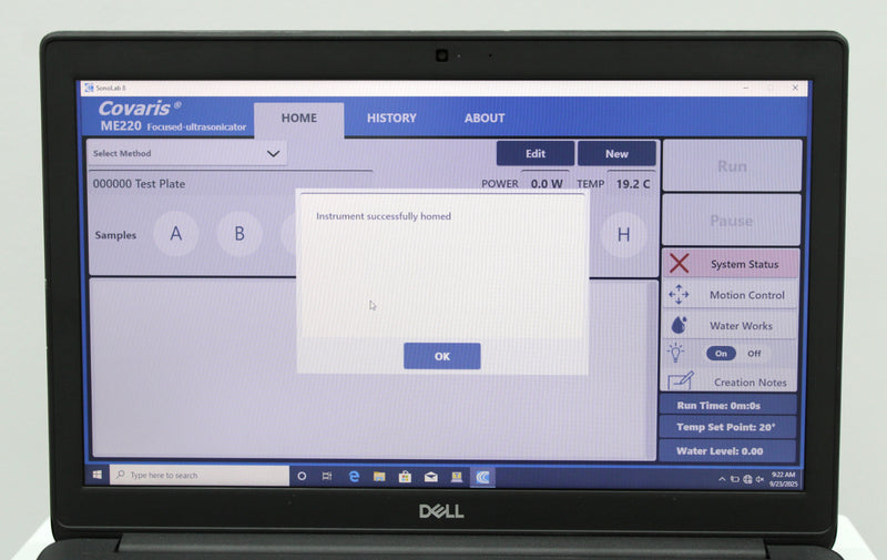 Covaris ME220 Focused-Ultrasonicator with Laptop and SonoLab 8 Software
