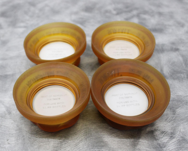 x4 Sorvall 76976 Sealing Caps for 1000mL PP Centrifuge Bottles