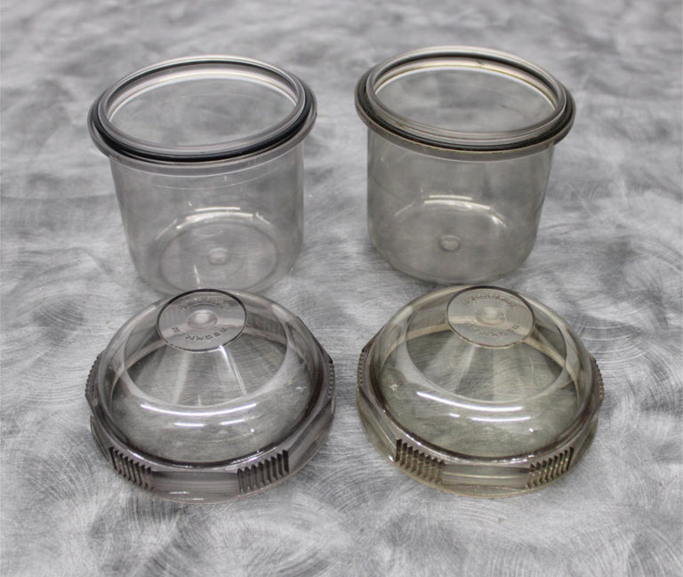 x2 Beckman Coulter 359232 Centrifuge Rotor Aerosolve Canisters & Lids for GH-3.8