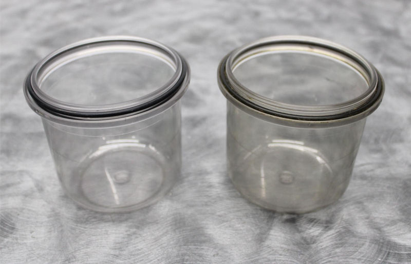 x2 Beckman Coulter 359232 Centrifuge Rotor Aerosolve Canisters & Lids for GH-3.8