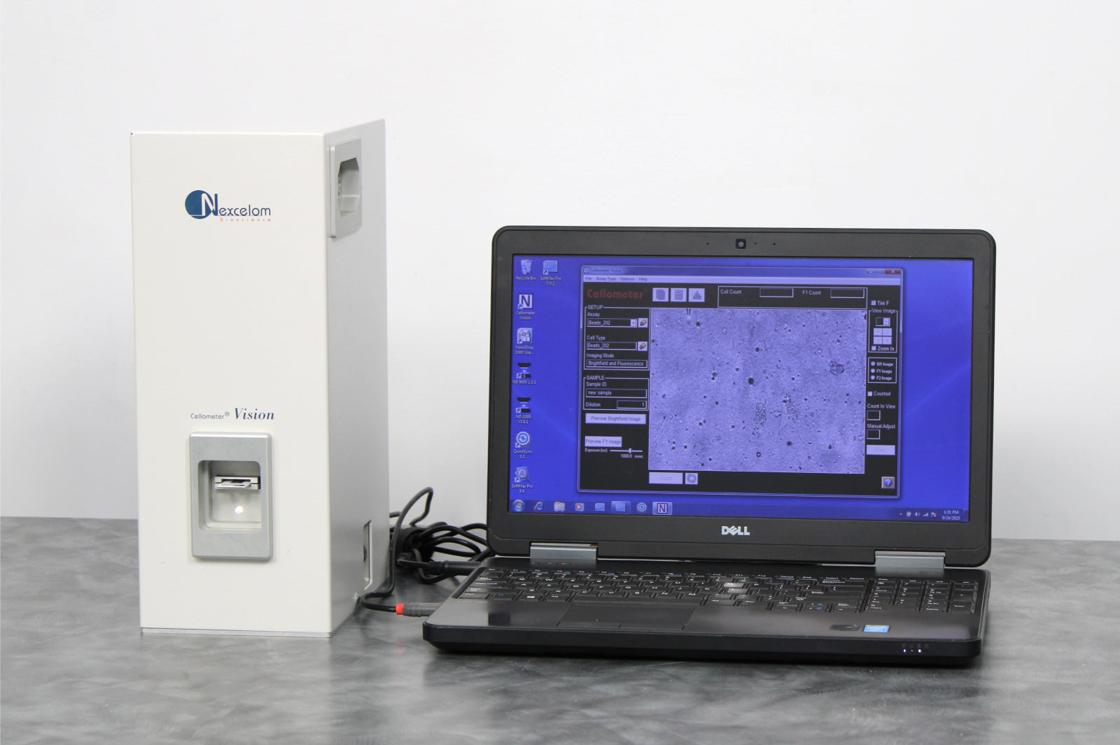 Cellometer Visual Nexcelom Bioscience Cellometer Vision Trio Cell Profiler with Laptop