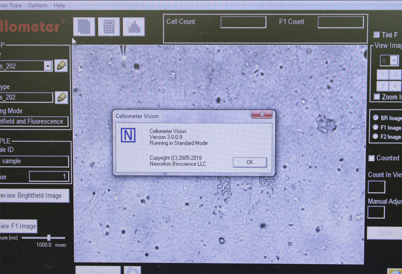 Nexcelom Bioscience Cellometer Vision Trio Cell Profiler w/ Laptop