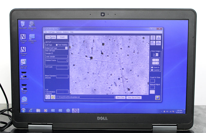 Nexcelom Bioscience Cellometer Auto T4 Plus Cell Counter and Laptop