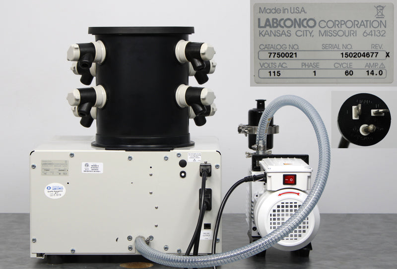 Labconco FreeZone 4.5 -50°C Benchtop Freeze Dryer 7750021 with 10-Port Manifold