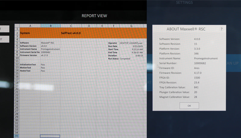 Promega Maxwell RSC AS4500 Automated Nucleic Acid Purification and Tablet