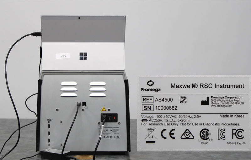 Promega Maxwell RSC AS4500 Automated Nucleic Acid Purification and Tablet