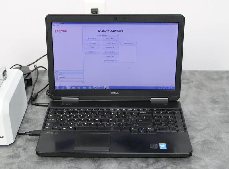 Thermo Scientific NanoDrop 2000 UV-Vis Spectrophotometer with Laptop