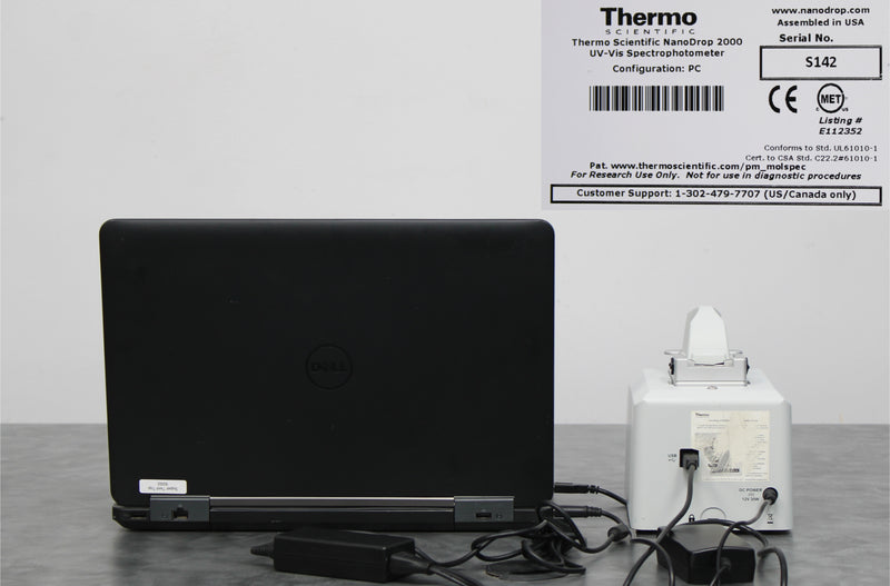 Thermo Scientific NanoDrop 2000 UV-Vis Spectrophotometer with Laptop