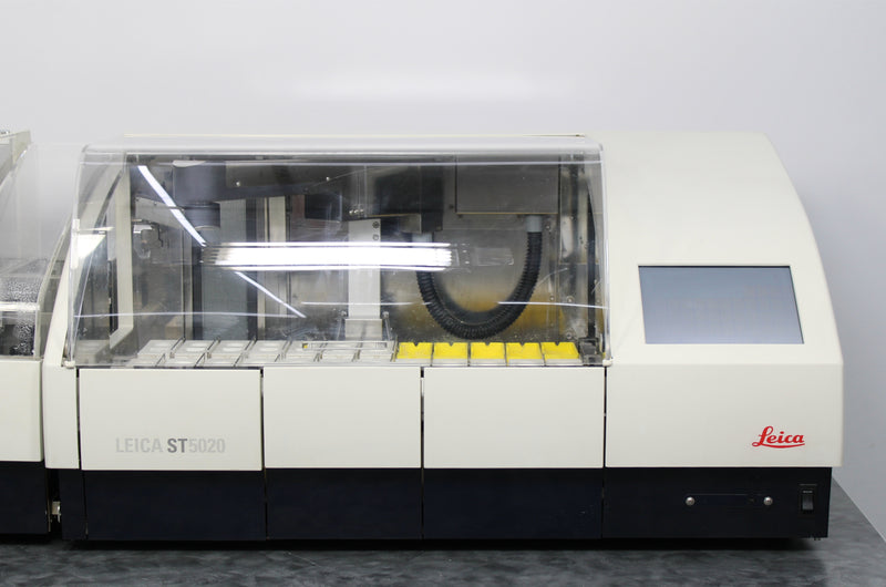 Leica ST5020 Automated Slide Stainer with CV5030 Coverslipper & Transfer Station