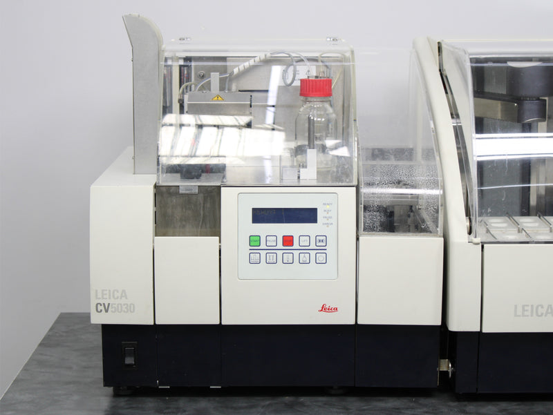 Leica ST5020 Automated Slide Stainer with CV5030 Coverslipper & Transfer Station