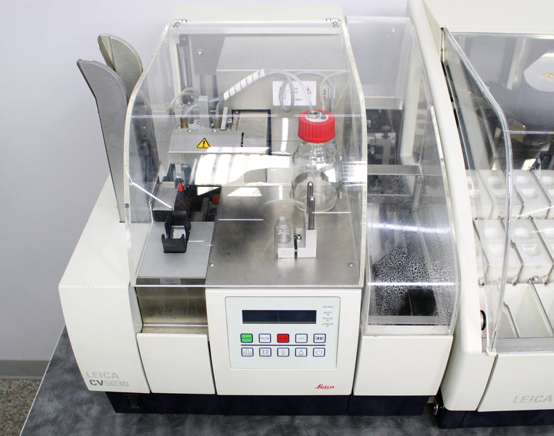 Leica ST5020 Automated Slide Stainer with CV5030 Coverslipper & Transfer Station