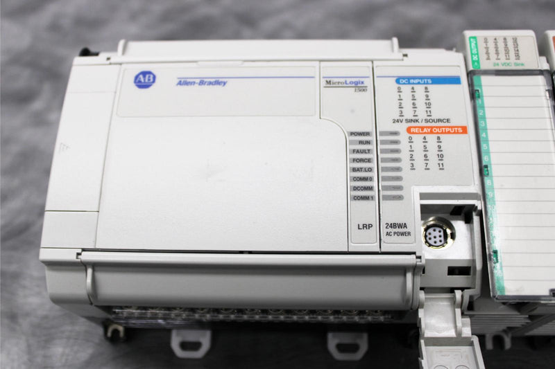 Allen-Bradley MicroLogix 1500 Programmable Controller 1764-24BWA w/ I/O Modules
