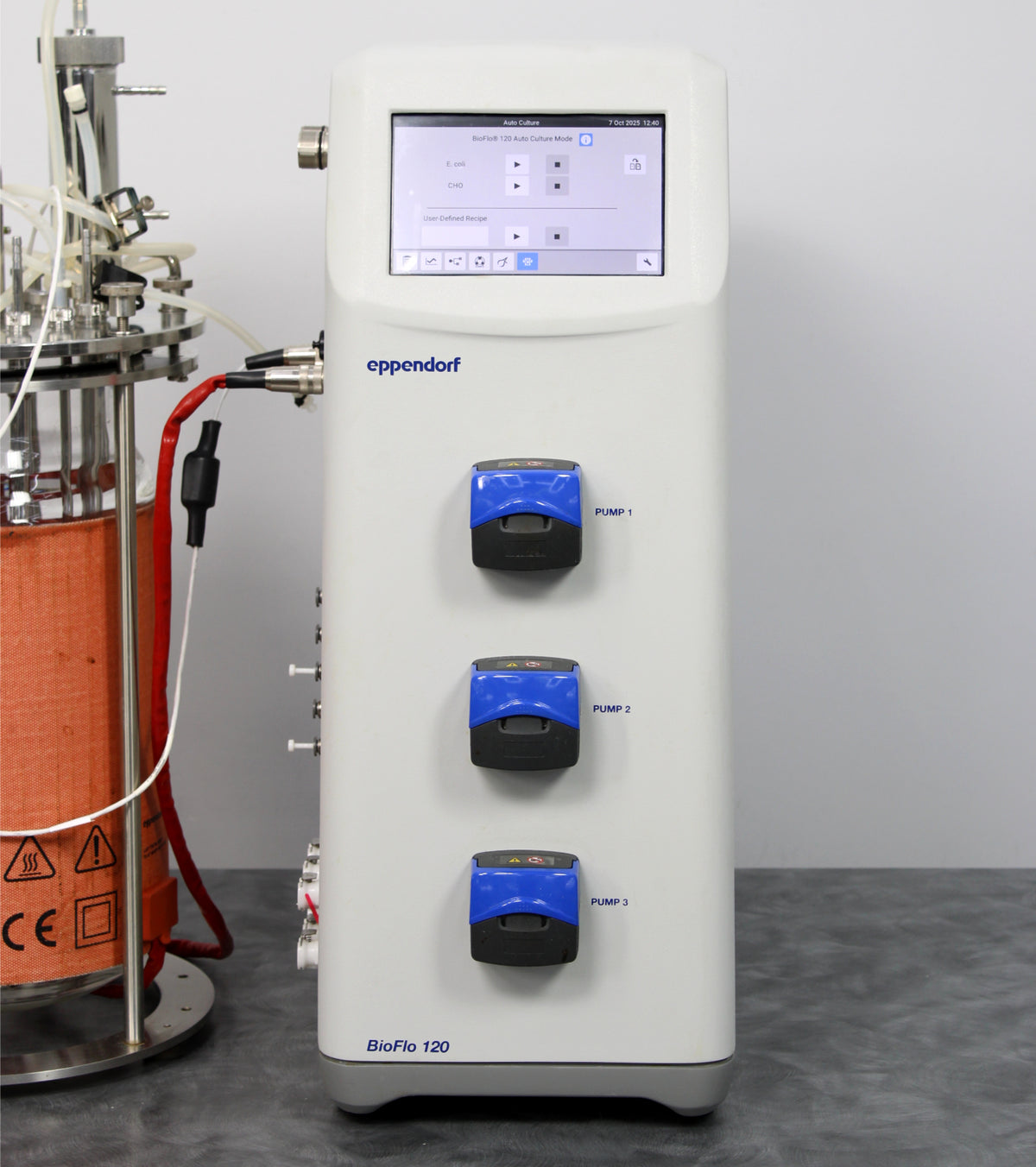 Eppendorf BioFlo 120 Bioprocess Controller & Glass Vessel Bioreactor