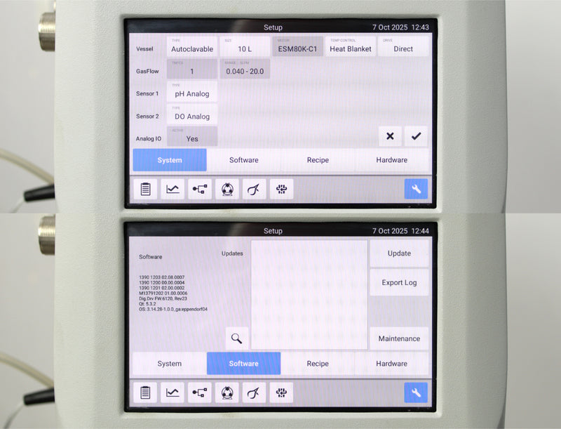 Eppendorf BioFlo 120 Bioprocess Controller with Glass Vessel Bioreactor