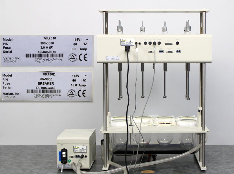 Varian VK7010 Dissolution Bath System with VK750D Heater-Circulator