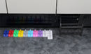 Leica ST5020 Automated Slide Stainer Slide Rack and x21 Color Coded Clips (5 white, 2 purple, 2 pink, 2 light blue, 2 gray, 2 yellow, 2 green, 2 red, 2 blue)