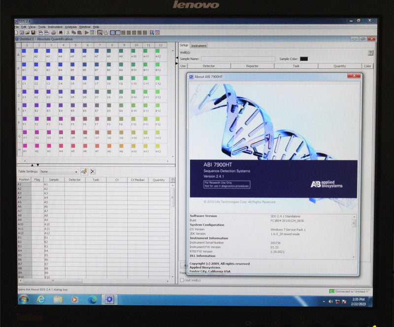 Applied Biosystems 7900HT Fast Real-Time PCR qPCR Thermal Cycler