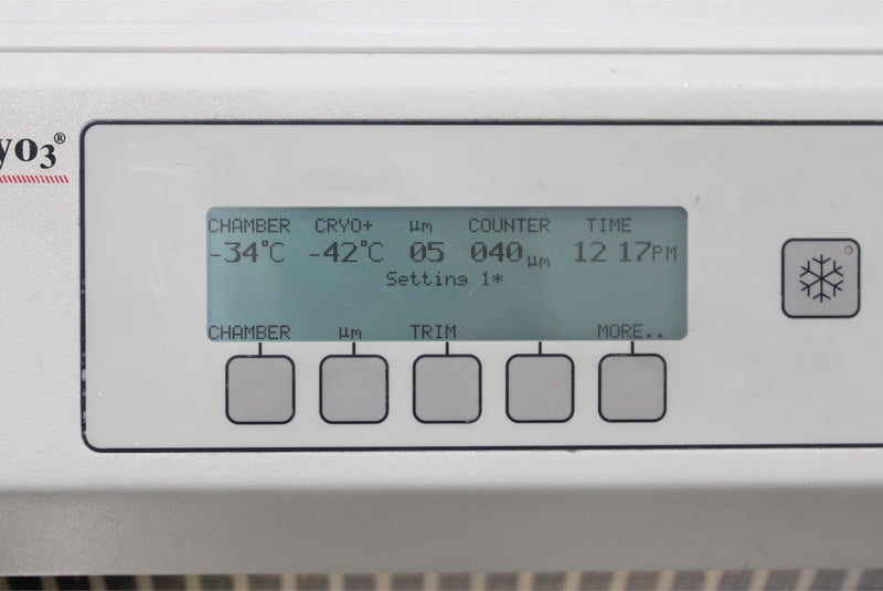 Sakura Tissue-Tek Cryo3 D115 Microtome Cryostat 5801 with Blade Holder