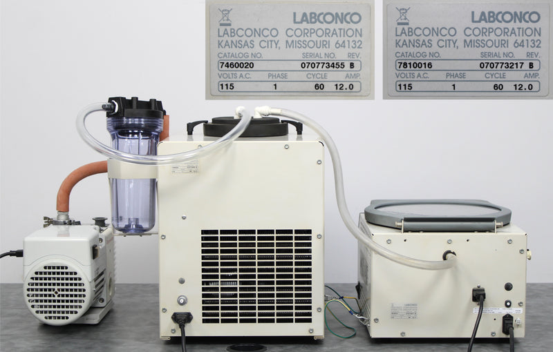 Labconco Acid-Resistant CentriVap Vacuum Concentrator with Cold Trap and Pump