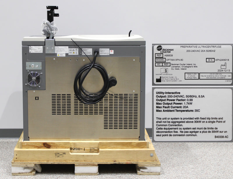 Beckman Coulter Optima XPN-80 A99839 Preparative Floor Ultracentrifuge