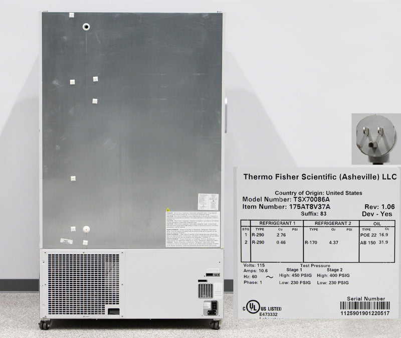 Thermo Scientific TSX70086A TSX Series Upright ULT Ultra-Low Temperature Freezer