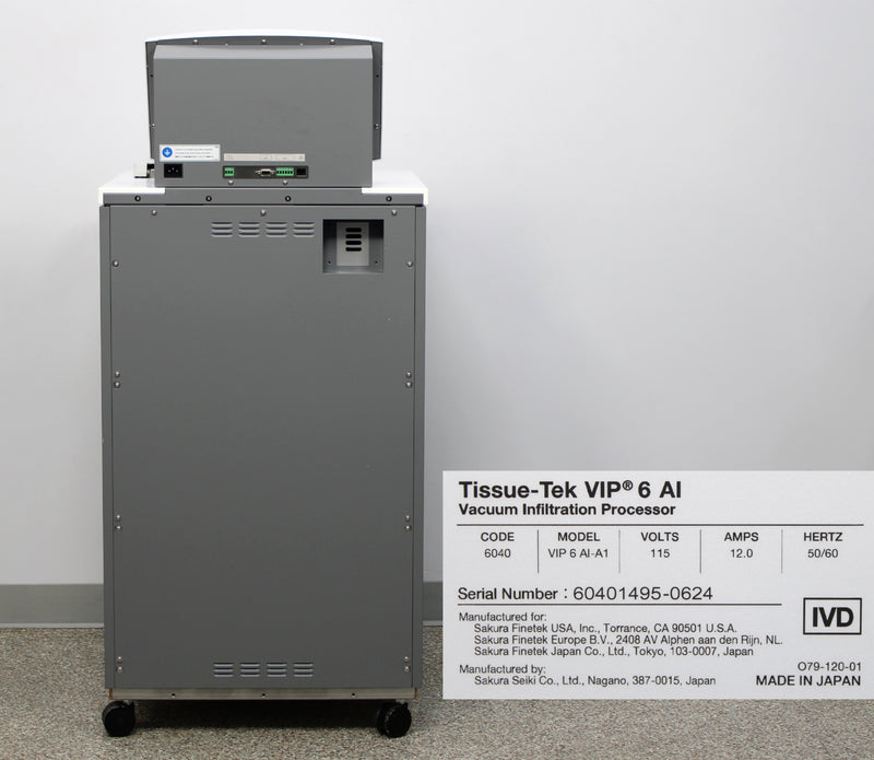 Sakura Tissue-Tek VIP 6 AI-A1 Vacuum Infiltration Floor Tissue Processor 6040