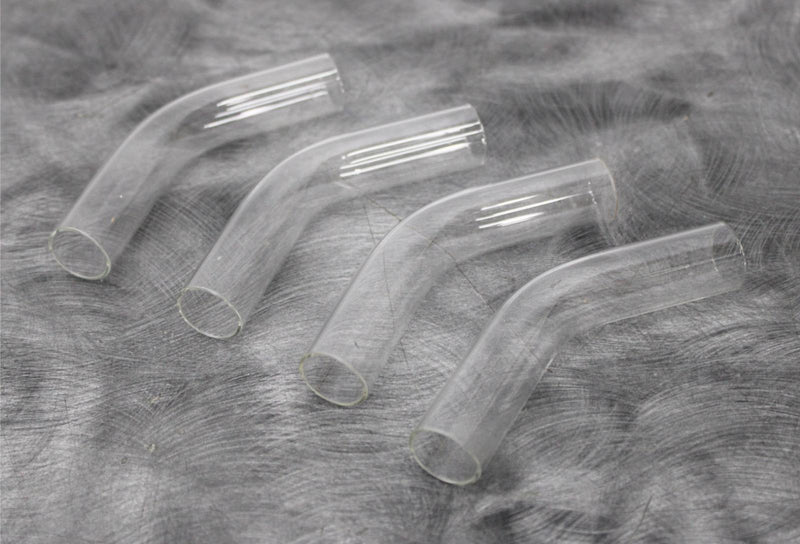 x4 Labconco 45° Borosilicate Glass 3/4” Freeze Dry Flask Adapters 7545800