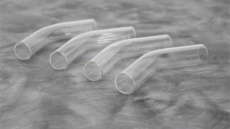 x4 Labconco 45° Borosilicate Glass 3/4” Freeze Dry Flask Adapters 7545800