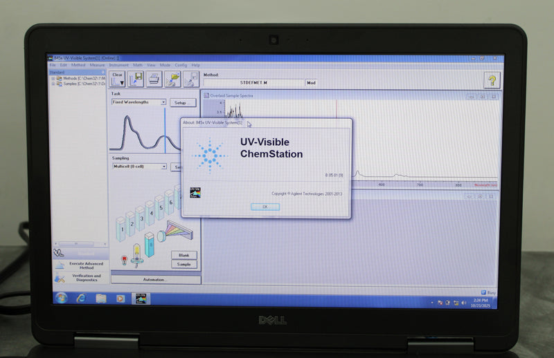 Agilent 8453 UV-Vis Spectrophotometer G1103A with Multicell Transport